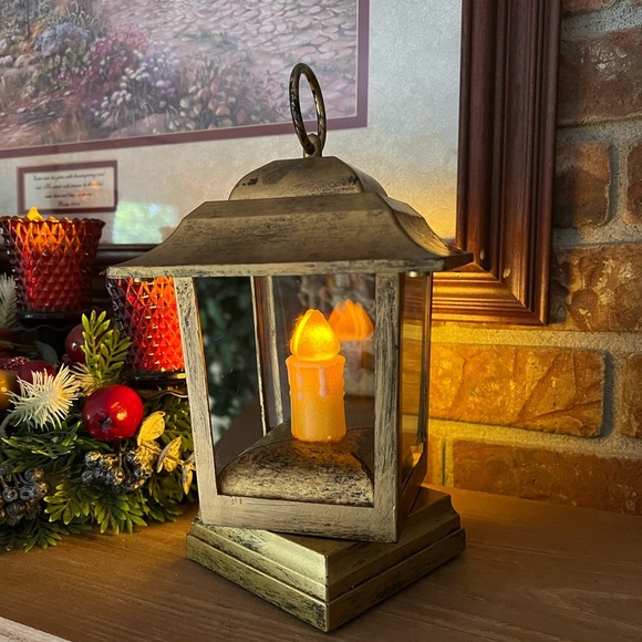 💀Rare Vintage 1980’s Moving Light Up Creepy Skeleton Candle Lantern - Picture 6 of 10